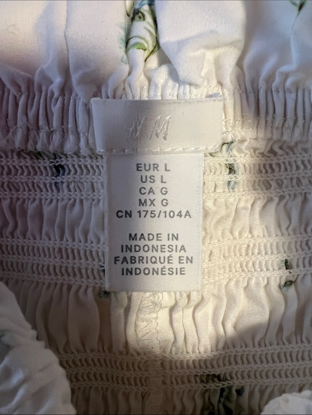 H&M White Smocked Bodice Dress - Picture 5 of 7